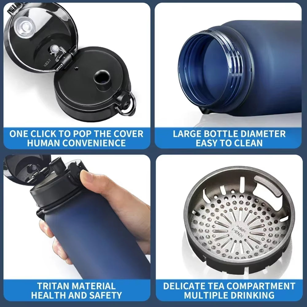 High Quality Water Bottle 500ML 1000ML BPA Free Leak Proof Portable for Adult Children Sports Gym Eco Friendly Drink Bottles